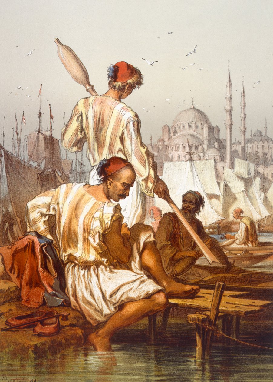 Przewoźnicy, 1865 autorstwa Amadeo Preziosi