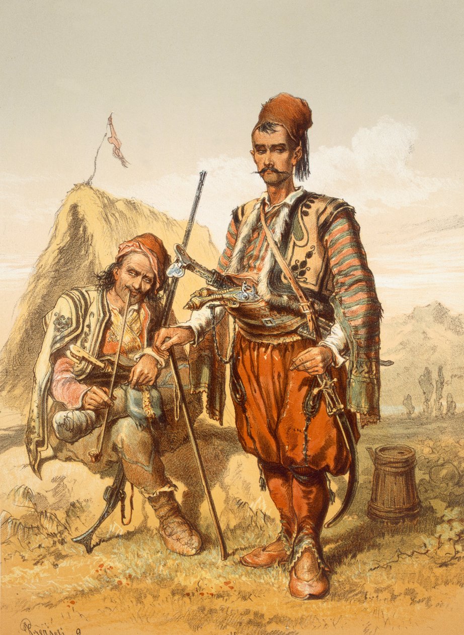 Gwardia Chorwacka, 1865 autorstwa Amadeo Preziosi