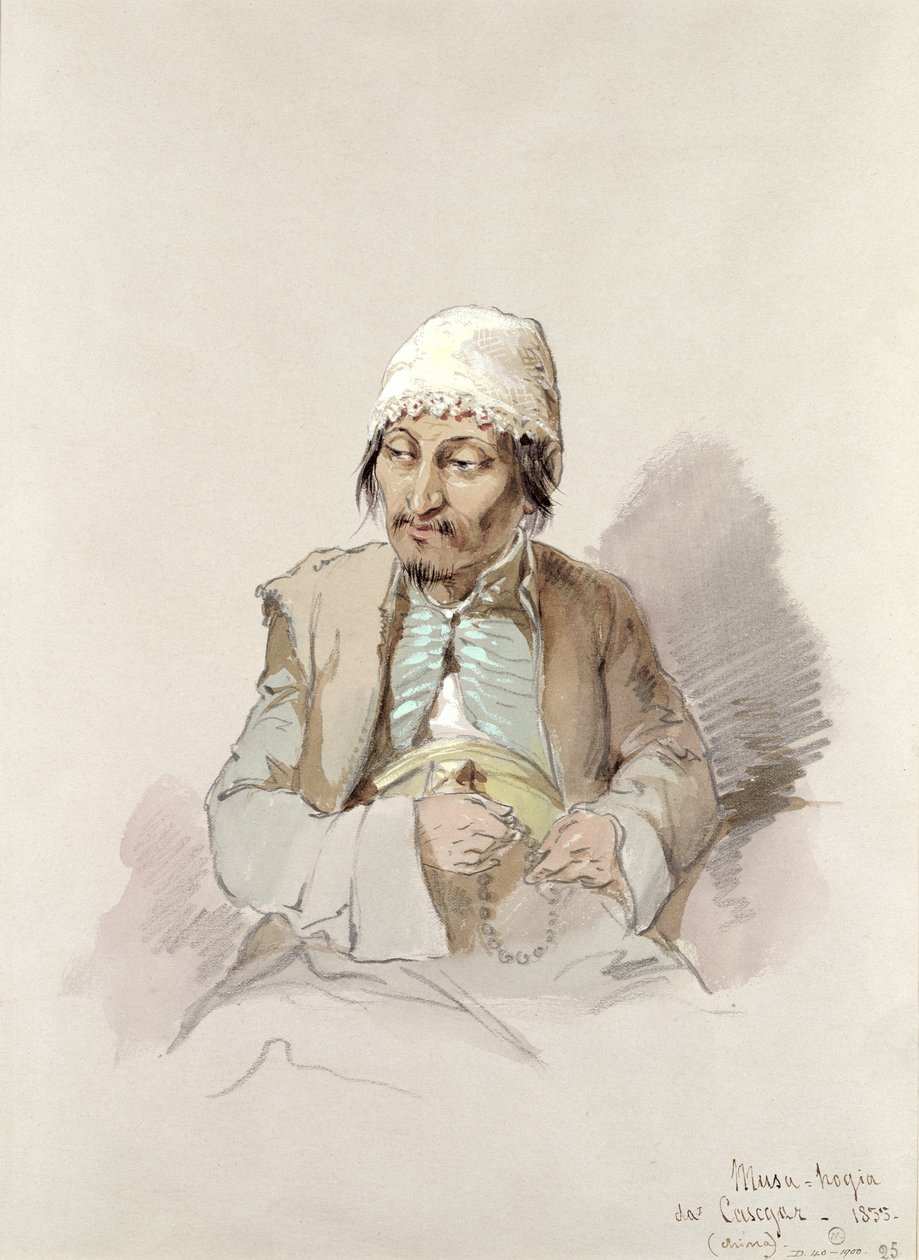 Musa - z Kaszgaru, ok. 1855 autorstwa Amadeo Preziosi