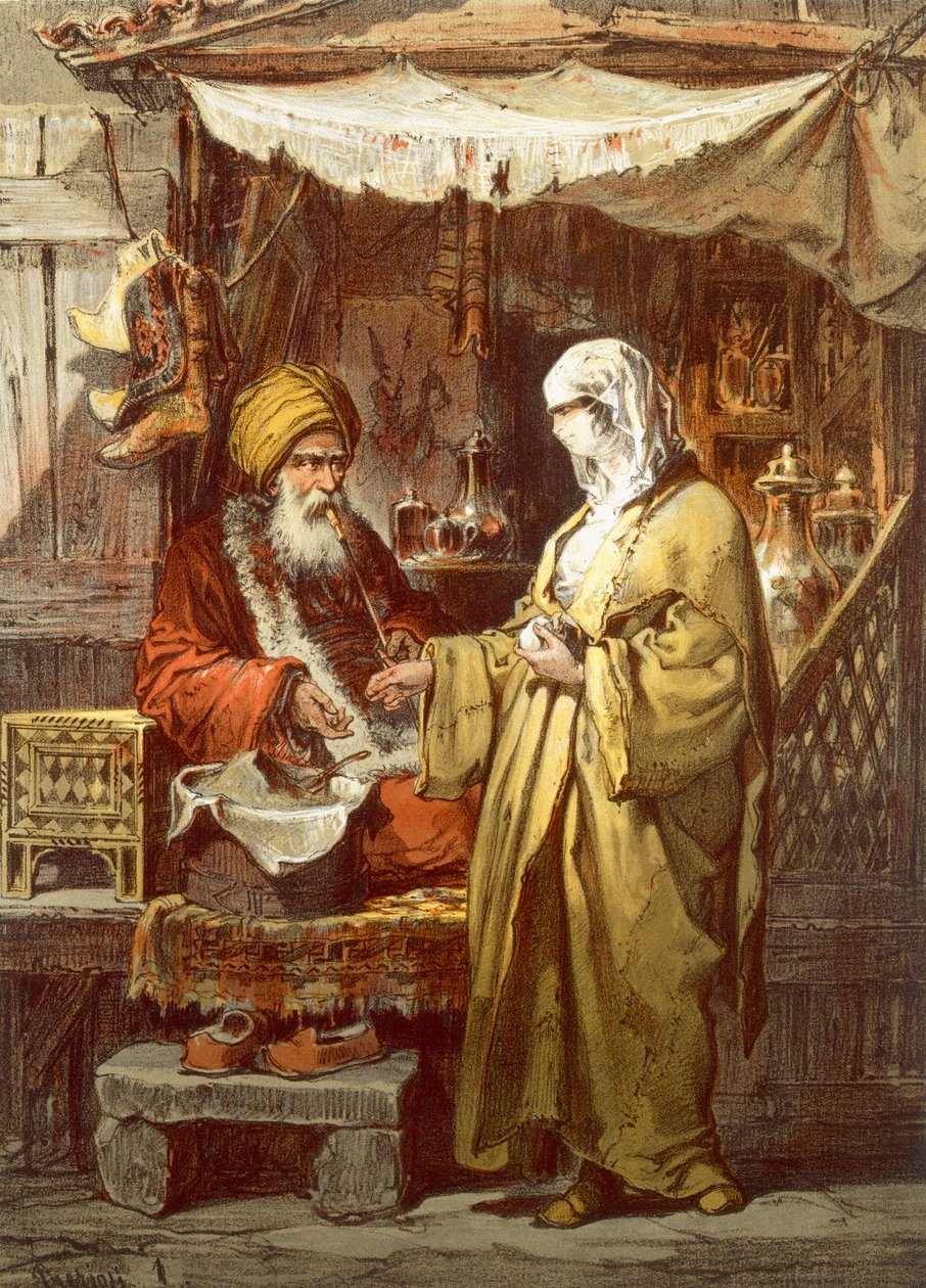 Apteka lub apteka, 1865 autorstwa Amadeo Preziosi