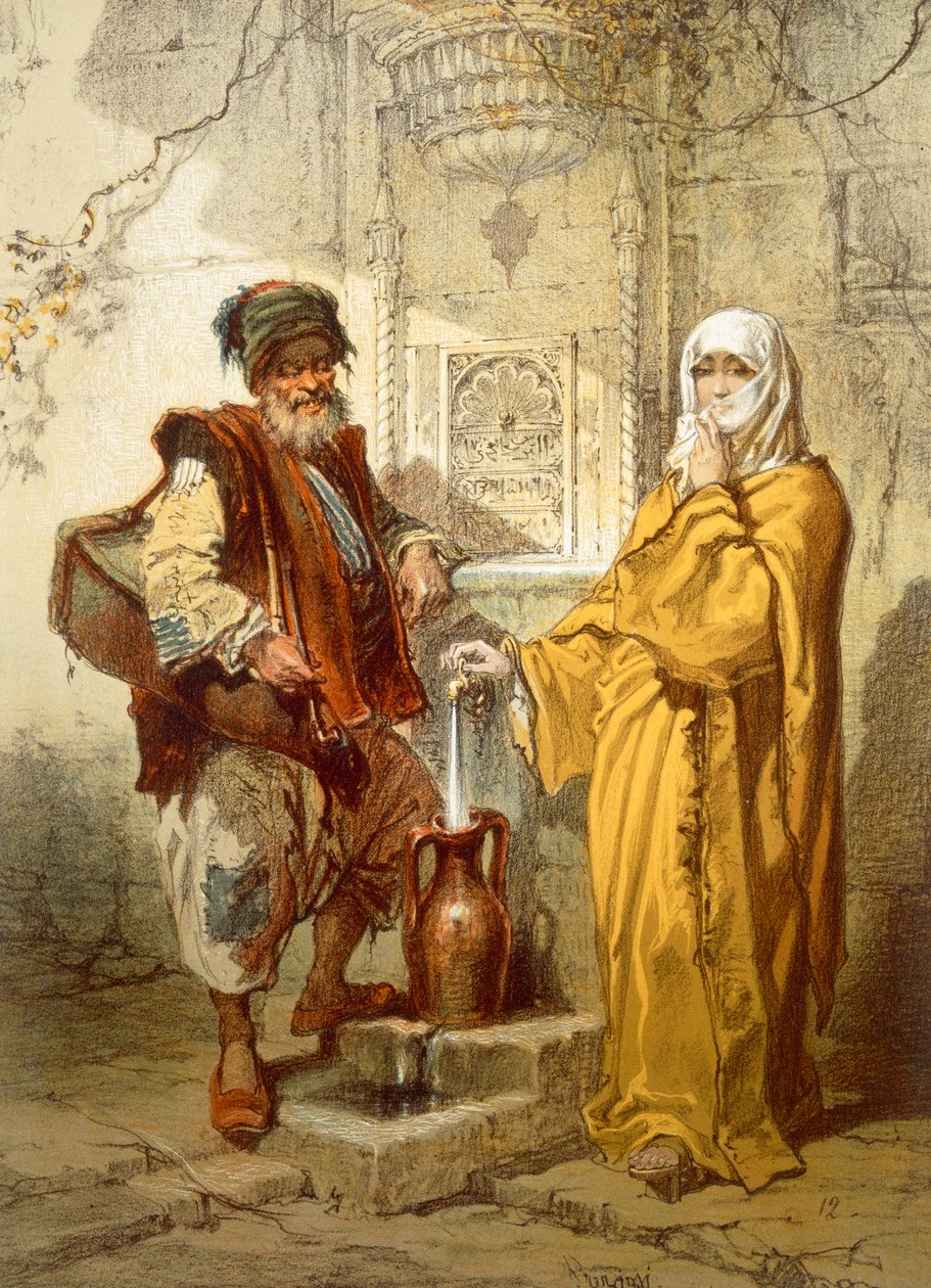 Przewoźnik wodny, 1865 autorstwa Amadeo Preziosi