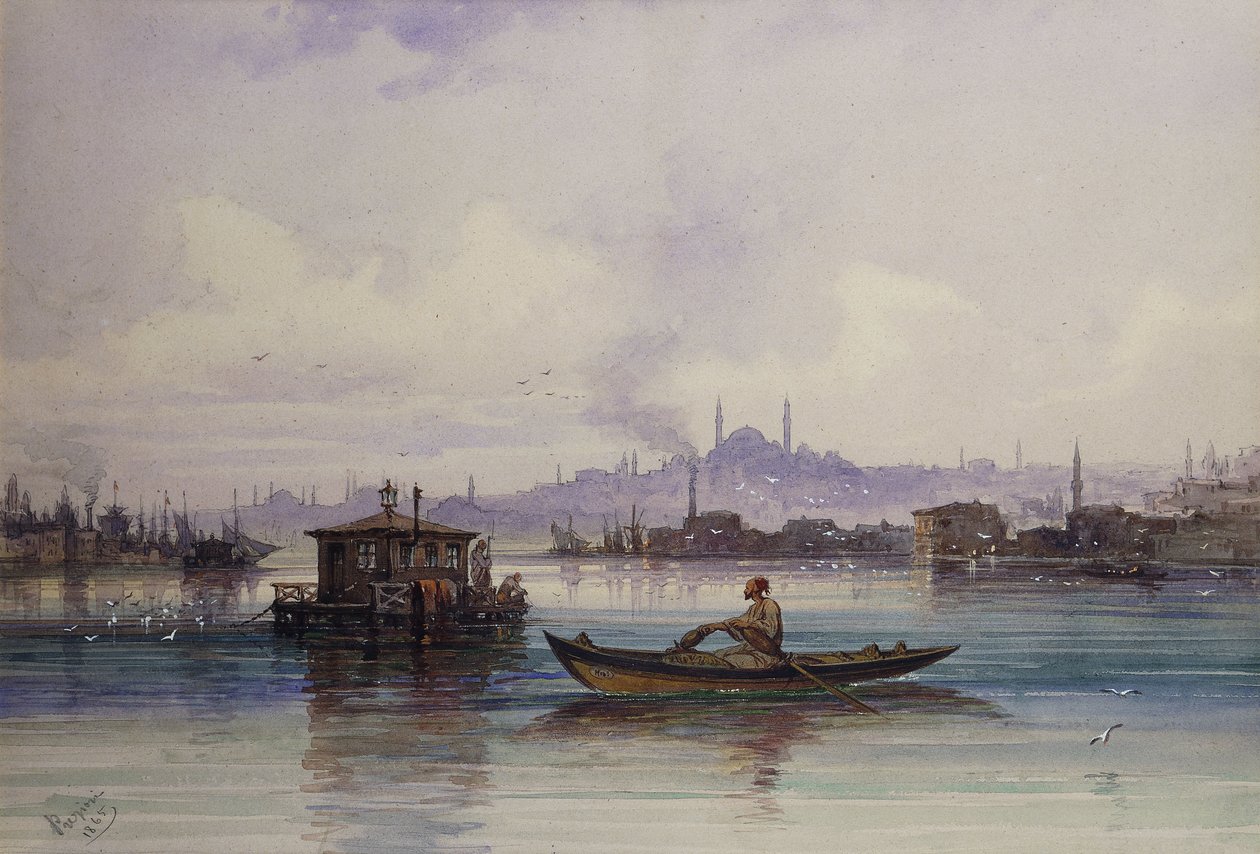 Nad Bosforem, 1865 autorstwa Amadeo Preziosi