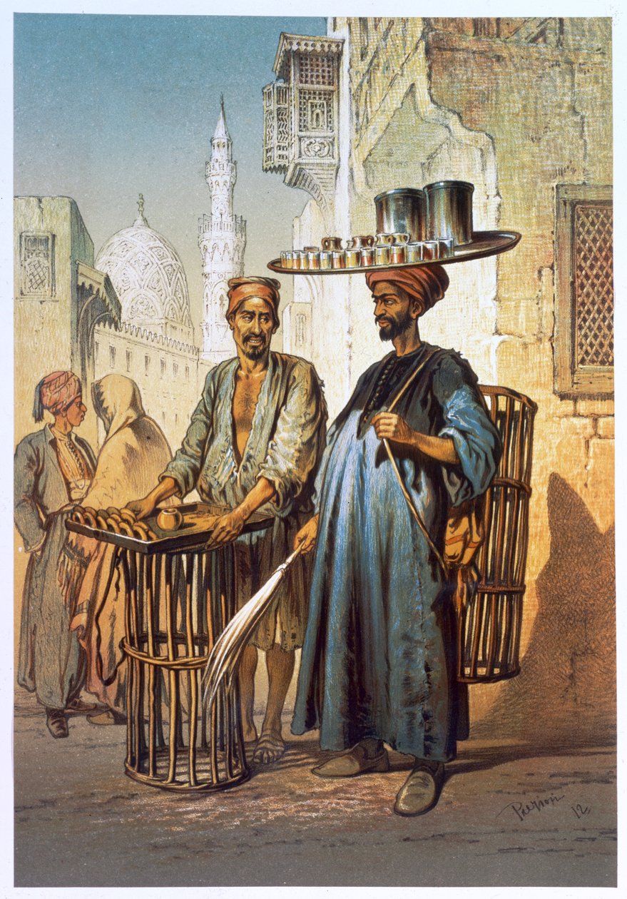 Sprzedawca herbaty, 1862 autorstwa Amadeo Preziosi