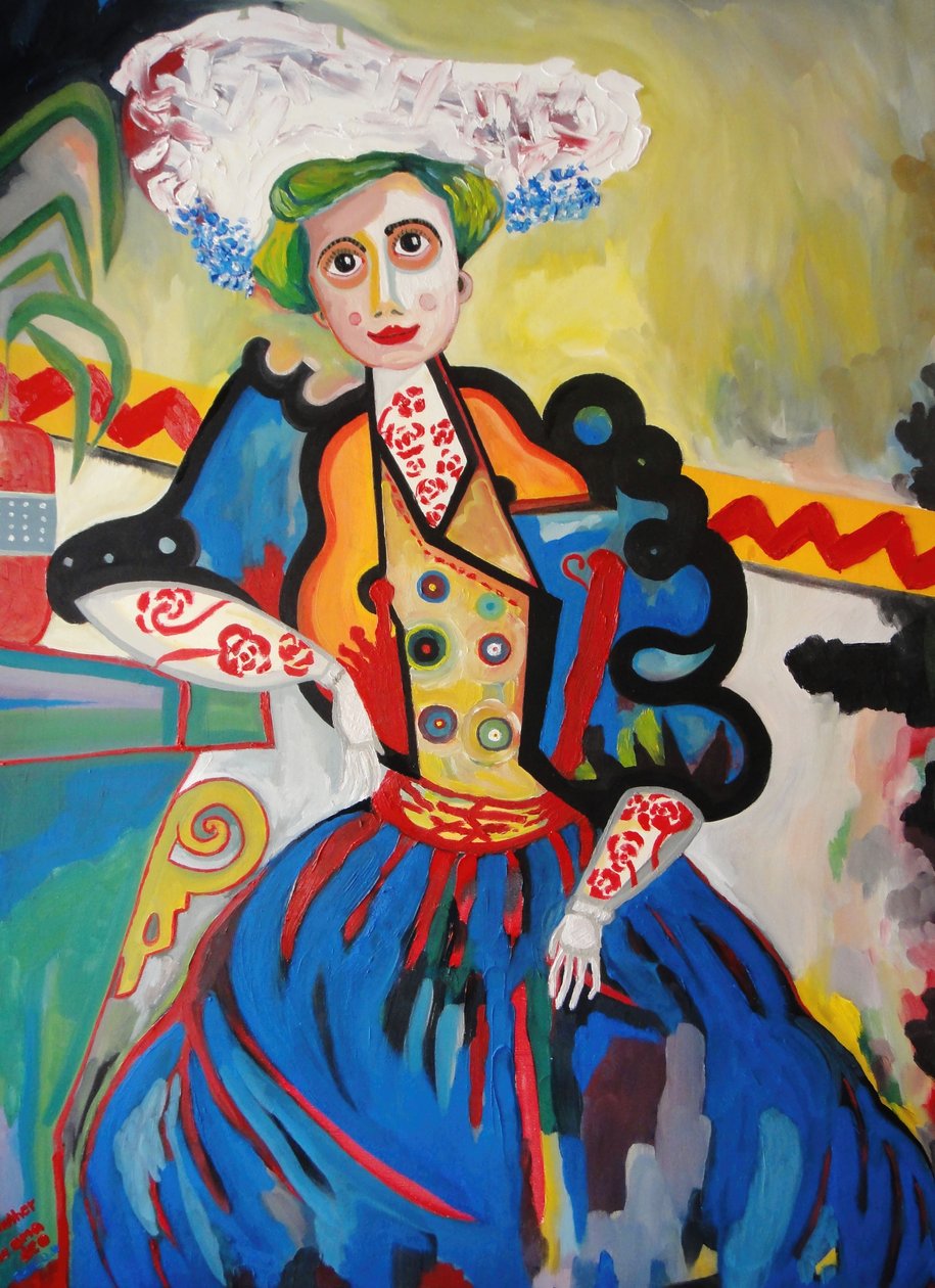 Kobieta (olej na płótnie) autorstwa Amadeu de Souza Cardoso