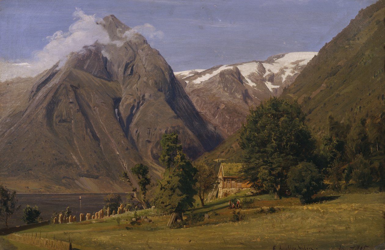 Letni dzień, Balestrand autorstwa Amaldus Nielsen