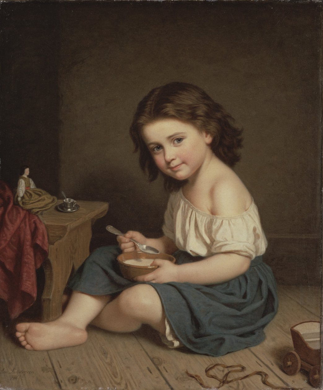 Śniadanie, 1866 autorstwa Amalia Lindegren