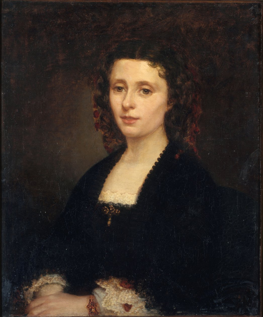 Portret Ateny Mialaret 1826-1899, 1855. autorstwa Amandine Parrot