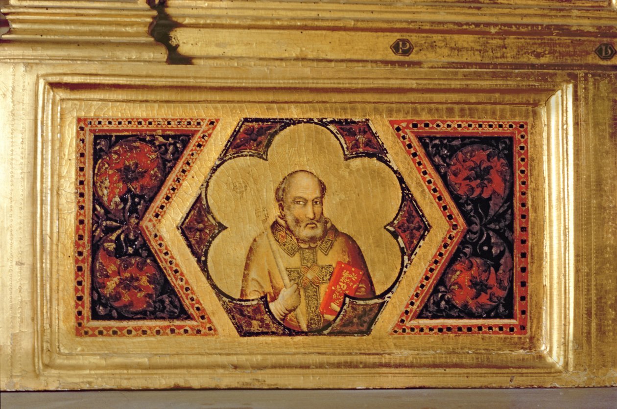 Biskup z poliptyku Koronacja Dziewicy (lewa predella) (zob. 66540-66551) autorstwa Ambrogio Bondone Giotto