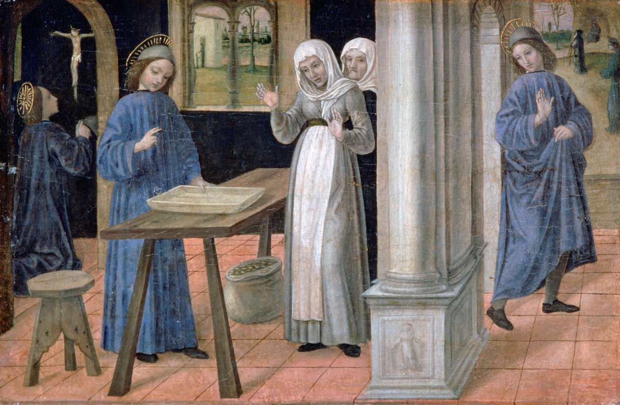 Św. Benedykt, c1480-1523 autorstwa Ambrogio Bergognone