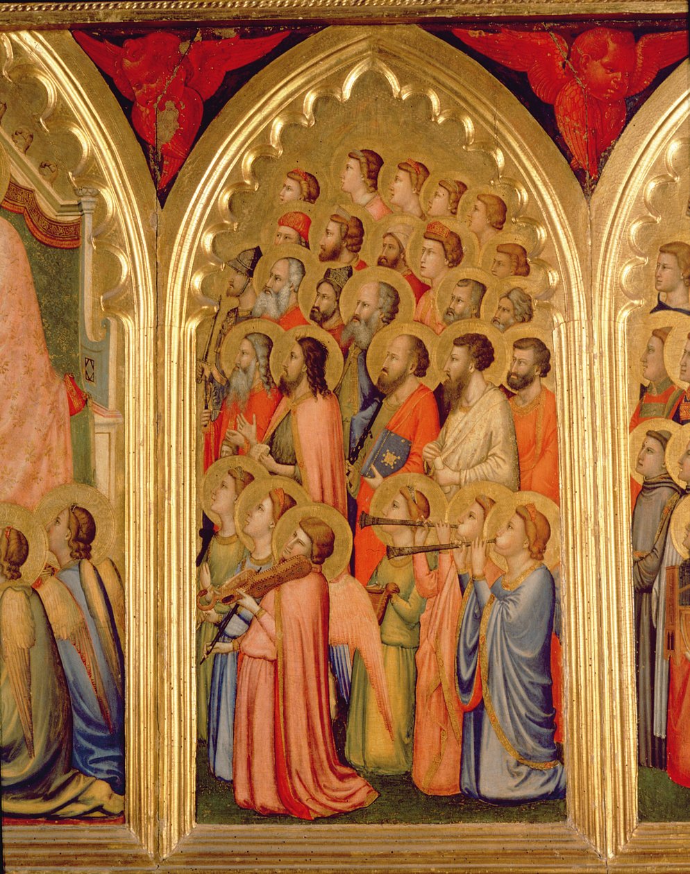 Poliptyk Koronacja Dziewicy (środkowy prawy panel) (zob. też 66540-66551) autorstwa Ambrogio Bondone Giotto