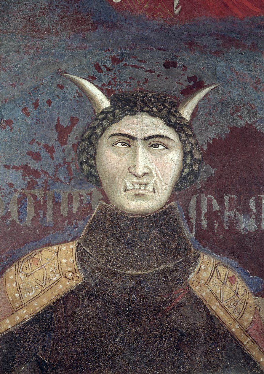 Alegoria złego rządu, szczegół tyranii, 1338-40 autorstwa Ambrogio Lorenzetti