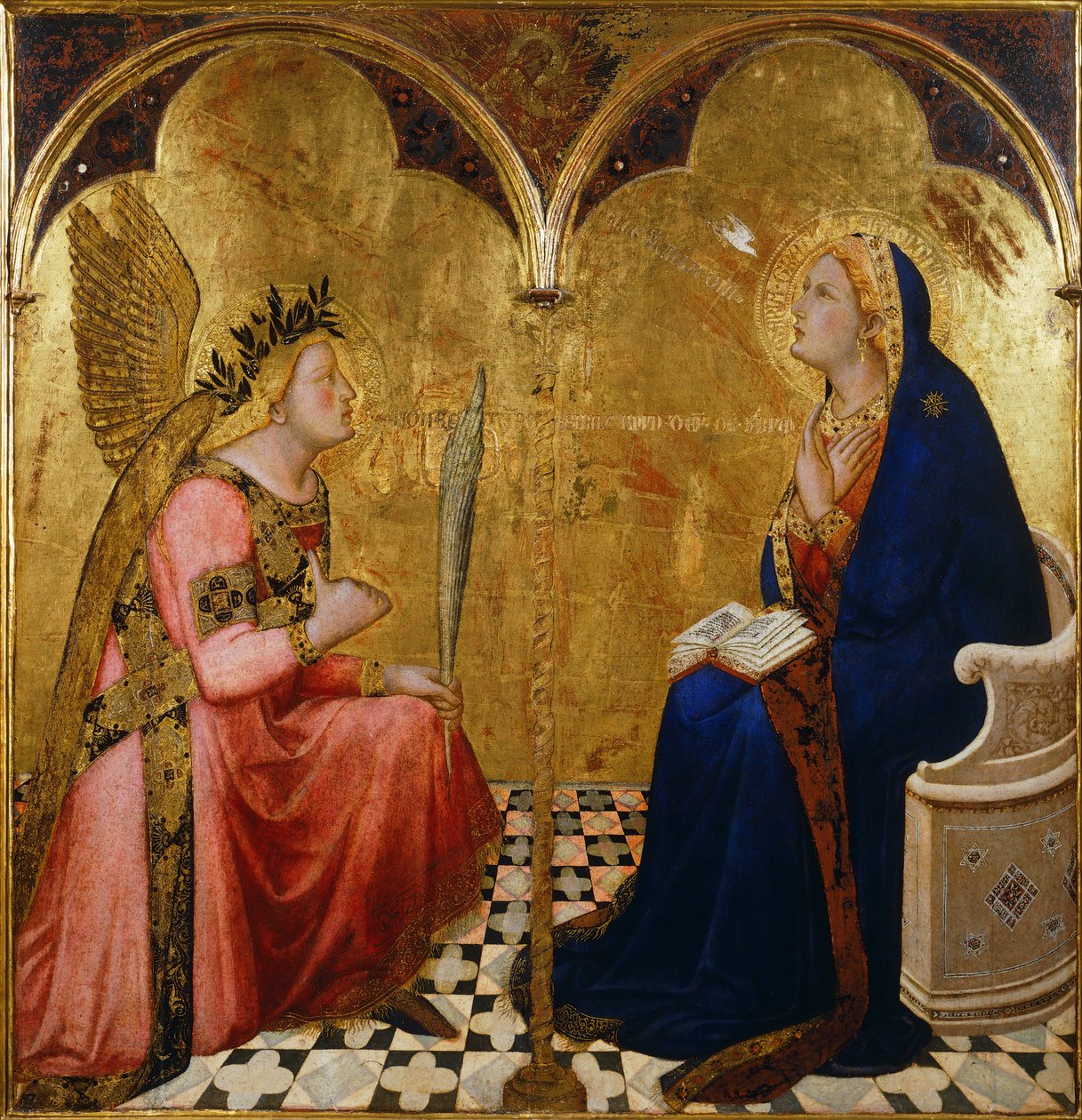 zwiastowanie autorstwa Ambrogio Lorenzetti