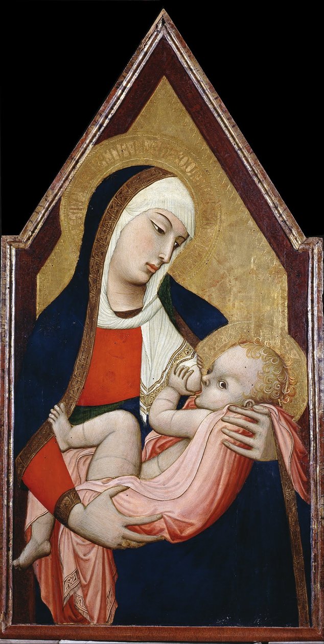 Madonna Mleczna, Między 1325 a 1348 autorstwa Ambrogio Lorenzetti