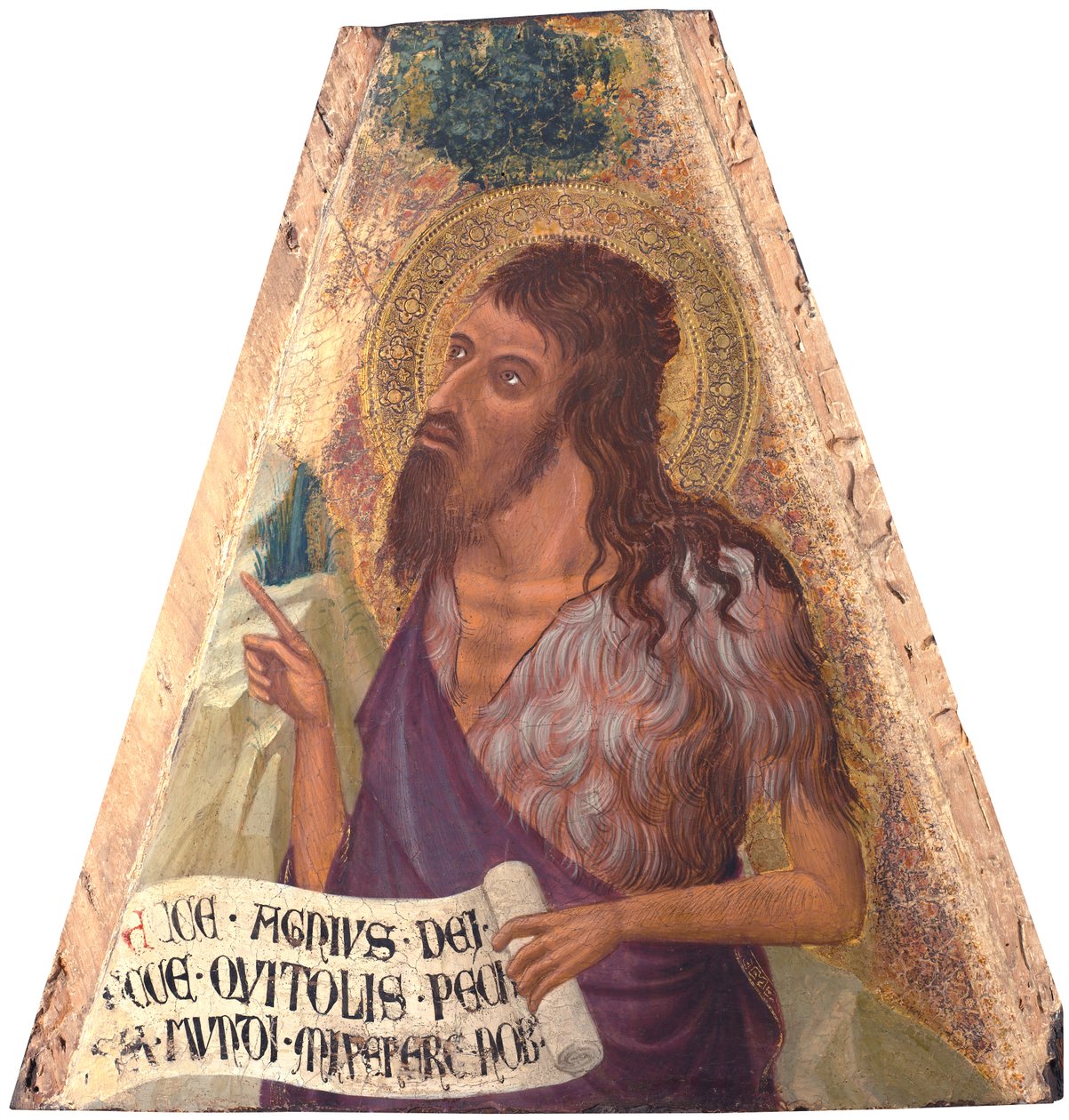 Św. Jan Chrzciciel autorstwa Ambrogio Lorenzetti