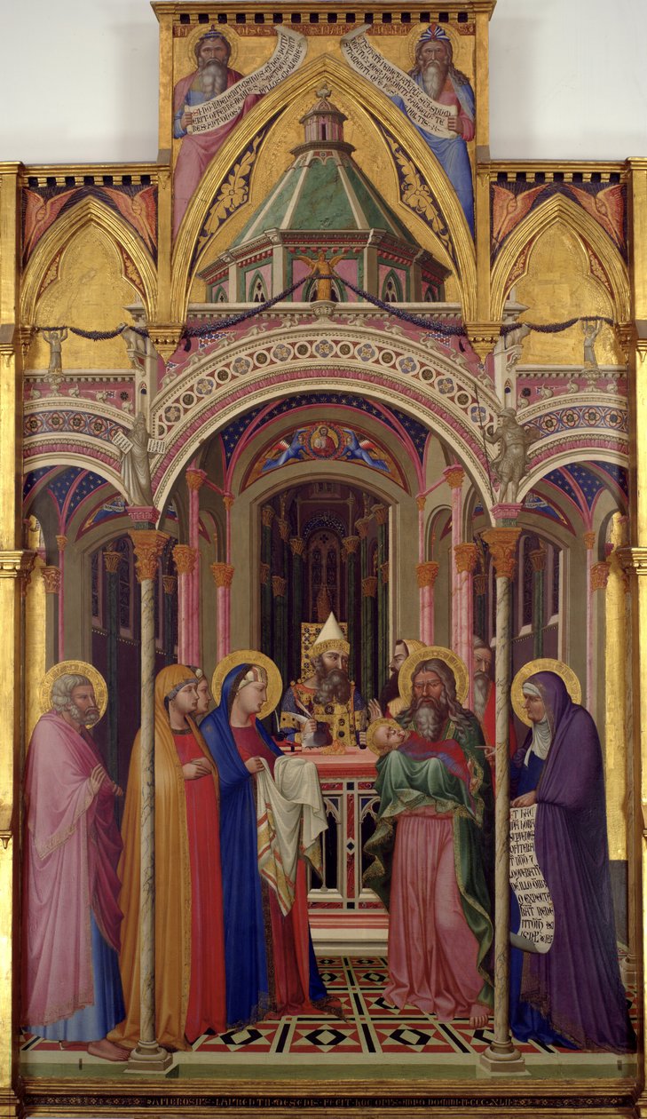 Ofiarowanie w świątyni, 1342 autorstwa Ambrogio Lorenzetti