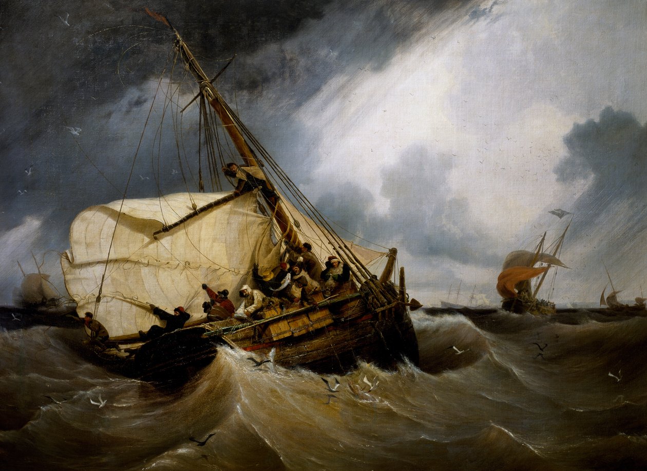 Połowy dorsza autorstwa Ambroise Louis Garneray
