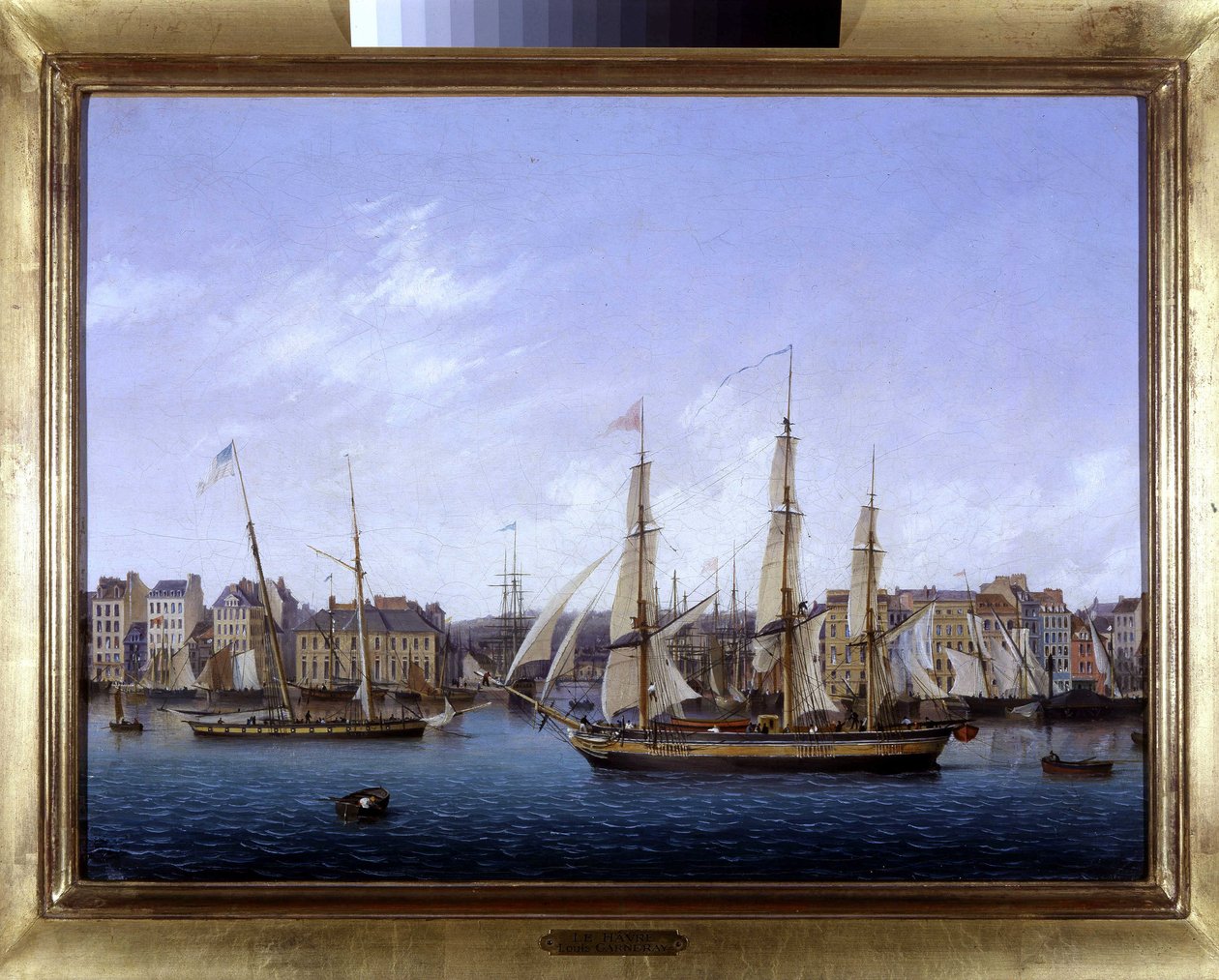 Le port du Havre, Louis Garneray, sd. ok. 1820, Olej na płótnie, H. 0,330; L. 0,460. CCIP Dz. autorstwa Ambroise Louis Garneray