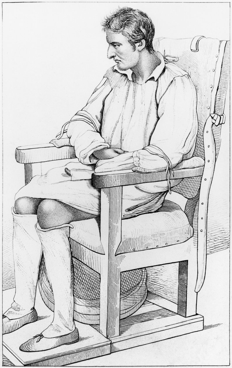 Demencja, ilustracja z „Des Maladies Mentales rozpatrywana w ramach stosunku medycznego, higienicznego i medyczno-prawnego” autorstwa Etienne