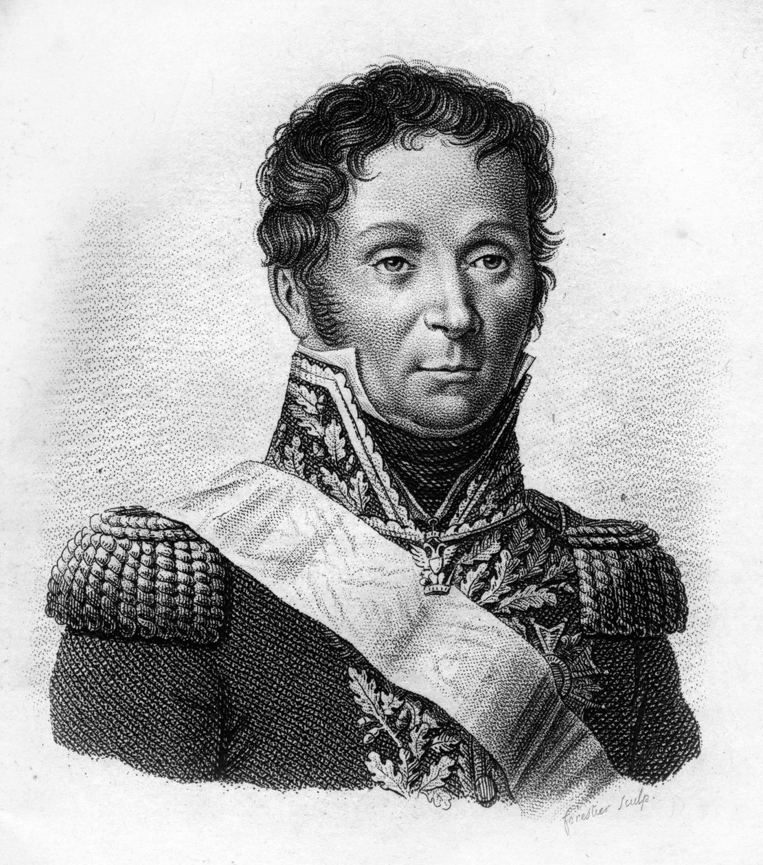 François Etienne Kellermann Fils (1770-1835), generał kawalerii. w „Portrety generałów francuskich po zwycięstwach i podbojach Francuzów”. Grawerowane przez Ambroise Tardieu w 1818 roku. Kolekcja Stella. autorstwa Ambroise Tardieu