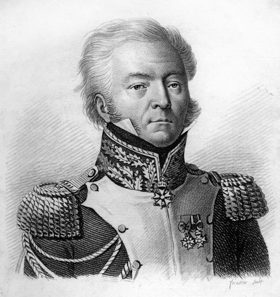 Generał dywizji Louis Lepic (1765-1847) - w „Portretach generałów francuskich po zwycięstwach i podbojach Francuzów”. Grawerowane przez Ambroise Tardieu w 1818 roku. Kolekcja Stella. autorstwa Ambroise Tardieu