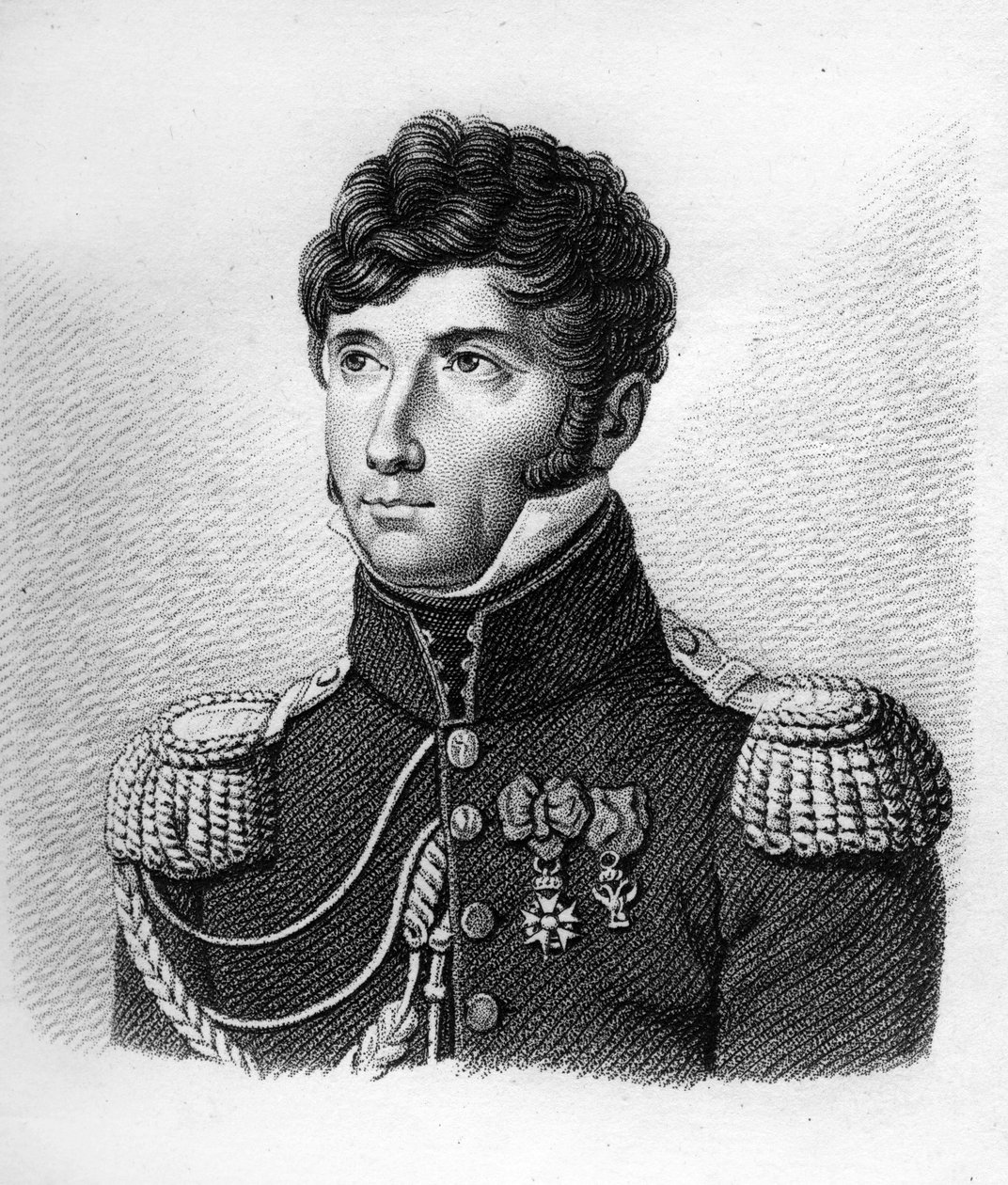 Louis Michel Letort (Le Tort) (1773-1815) w General de Brigade – w „Portrety francuskich generałów po zwycięstwach i bitwach Francuzów”. Grawerowane przez Ambroise Tardieu w 1818 roku. Kolekcja Stella. autorstwa Ambroise Tardieu