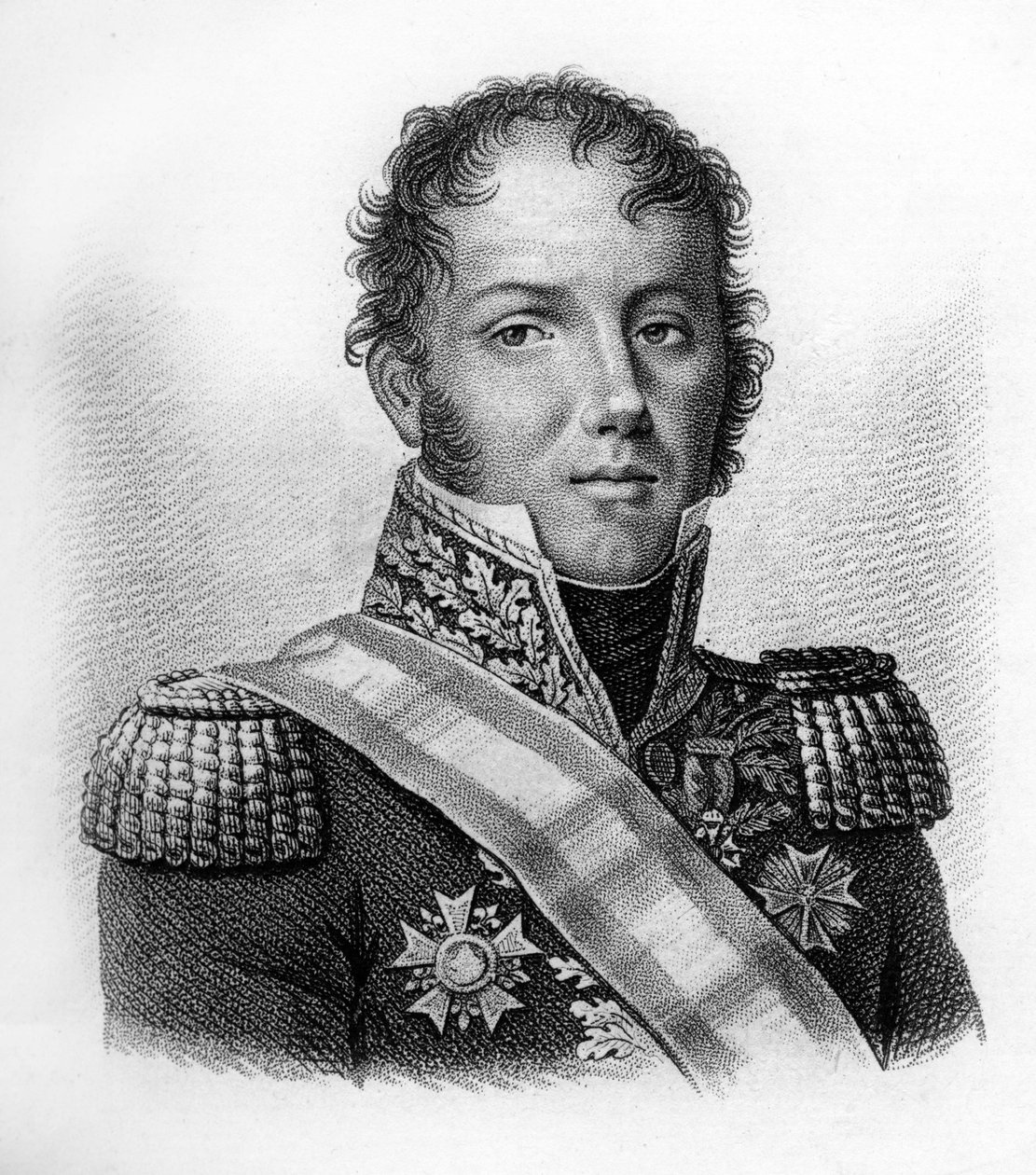 Portret generała Dominique Louis Antoine Klein 1759-1845.- w „Portretach generałów francuskich po zwycięstwach i bitwach Francuzów”. Grawerowane przez Ambroise Tardieu w 1818 roku. Kolekcja Stella. autorstwa Ambroise Tardieu