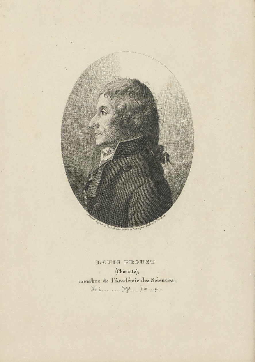 Portret Josepha Louisa Prousta 1754-1826 , ok. 1930 r. 1800. autorstwa Ambroise Tardieu