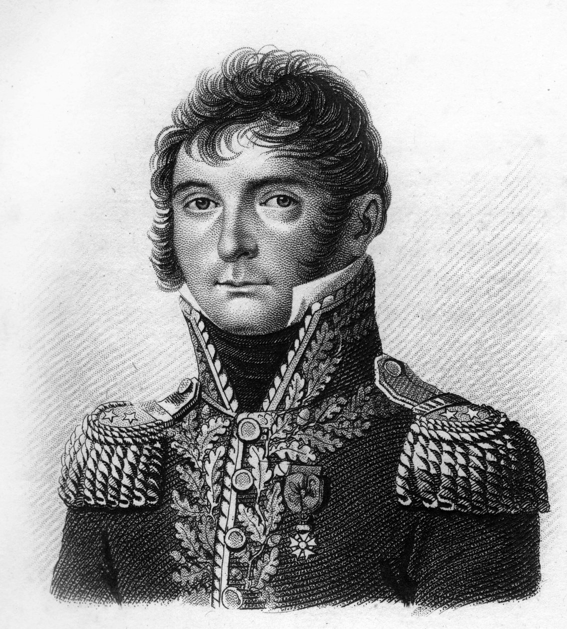 Samuel François LõHERITIER (The Heritier) (1772-1829) - w „Portretach francuskich generałów po zwycięstwach i podbojach Francuzów”. Grawerowane przez Ambroise Tardieu w 1818 roku. Kolekcja Stella. autorstwa Ambroise Tardieu