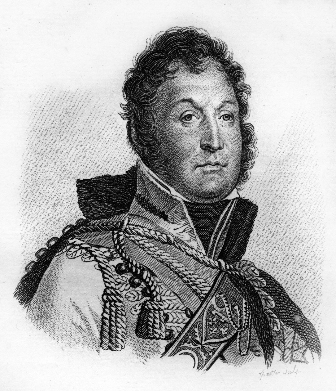 Książę Orleanu, który został Ludwikiem Filipem I (1773-1850), królem Francuzów, - w „Portretach francuskich generałów po zwycięstwach i podbojach Francuzów”. Grawerowane przez Ambroise Tardieu w 1818 roku. Kolekcja Stella. autorstwa Ambroise Tardieu