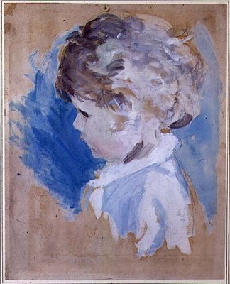 Głowa dziecka (akwarela na papierze) autorstwa Ambrose McEvoy