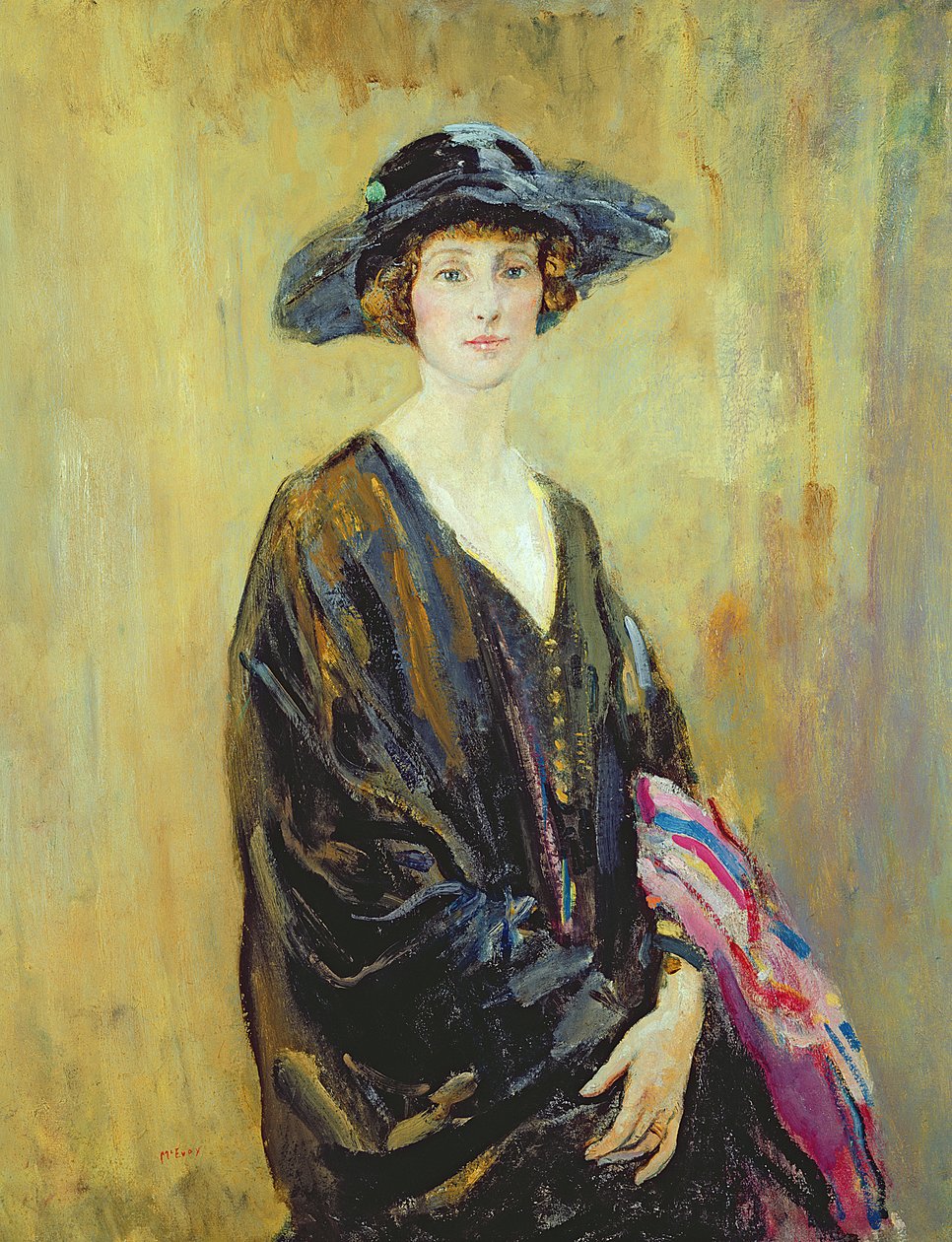 Portret Dorothy Una Ratcliffe (1891-1967) (olej na płótnie) autorstwa Ambrose McEvoy