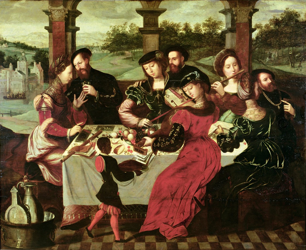 Koncert po posiłku autorstwa Ambrosius Benson