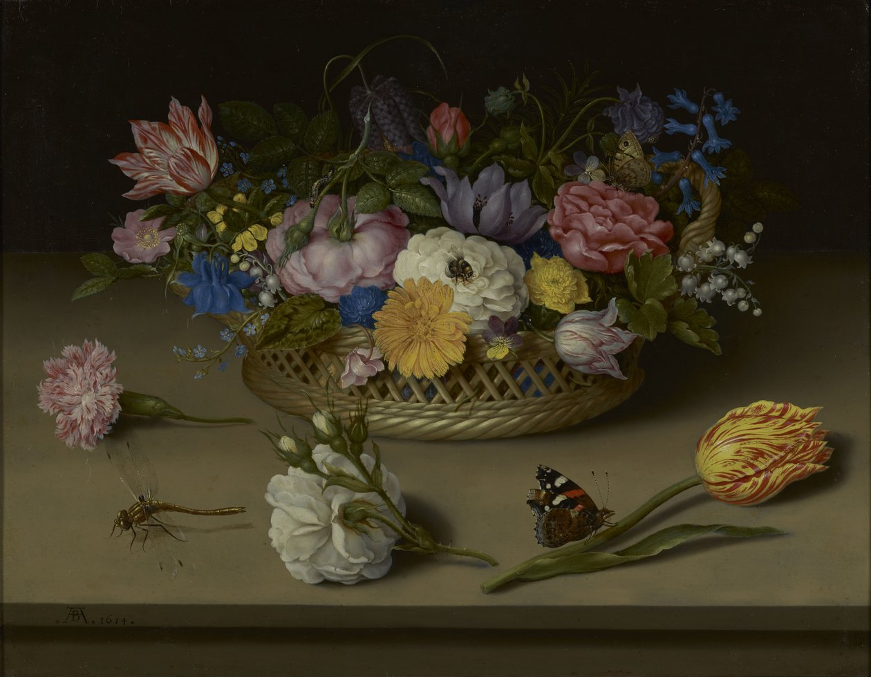 Martwa natura kwiatowa autorstwa Ambrosius the Elder Bosschaert