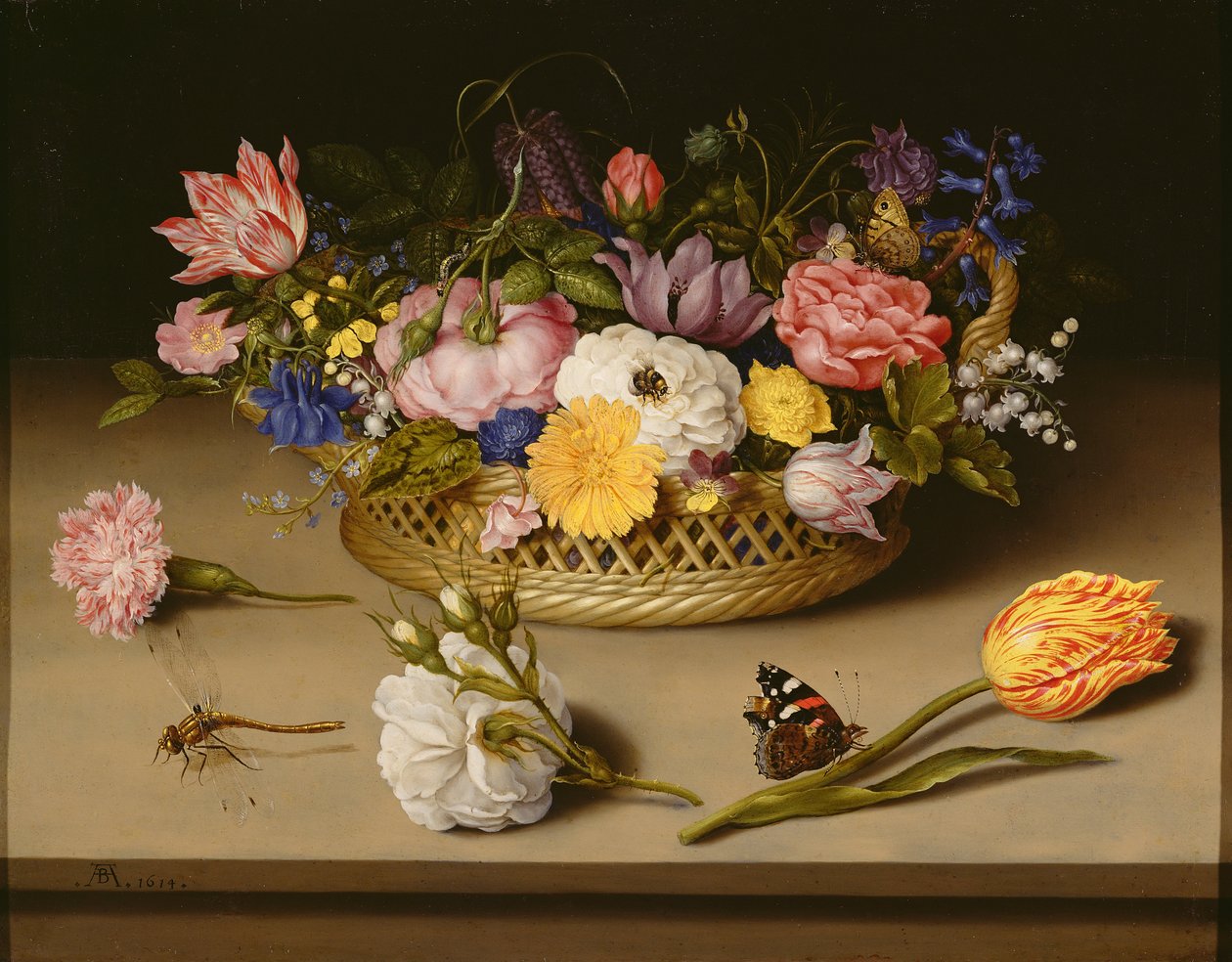 Kwiat Martwa Natura autorstwa Ambrosius the Elder Bosschaert
