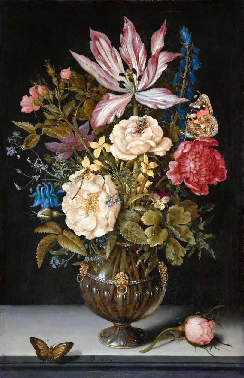 Martwa natura z kwiatami autorstwa Ambrosius the Elder Bosschaert