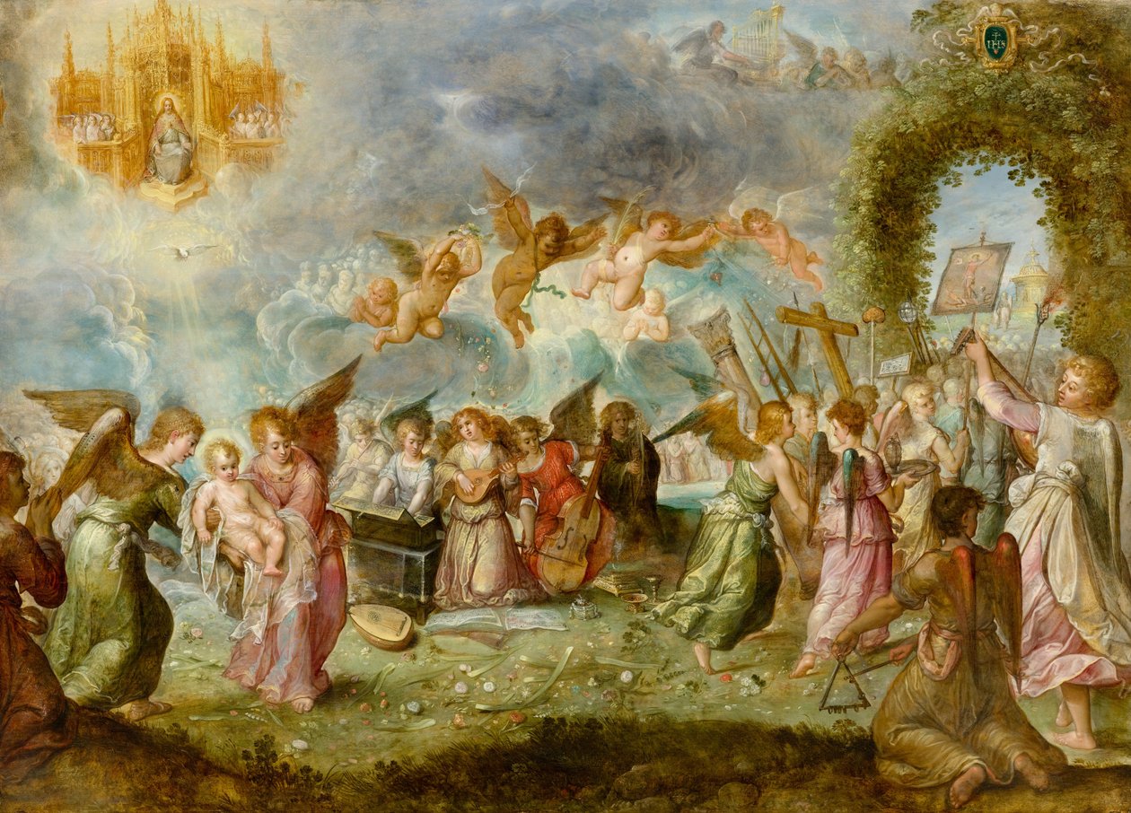 Triumf dziecka Chrystusa autorstwa Ambrosius Francken