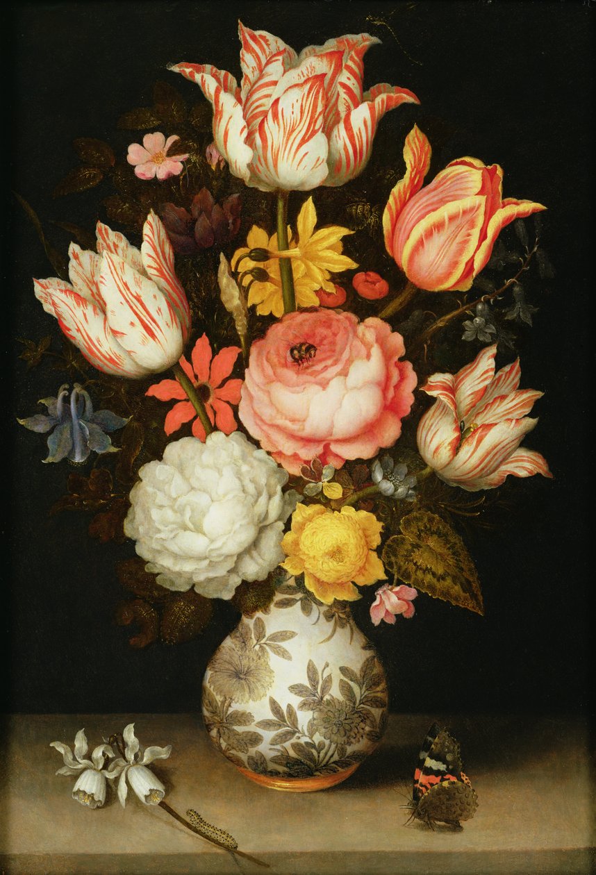 Martwa natura z kwiatami autorstwa Ambrosius the Elder Bosschaert