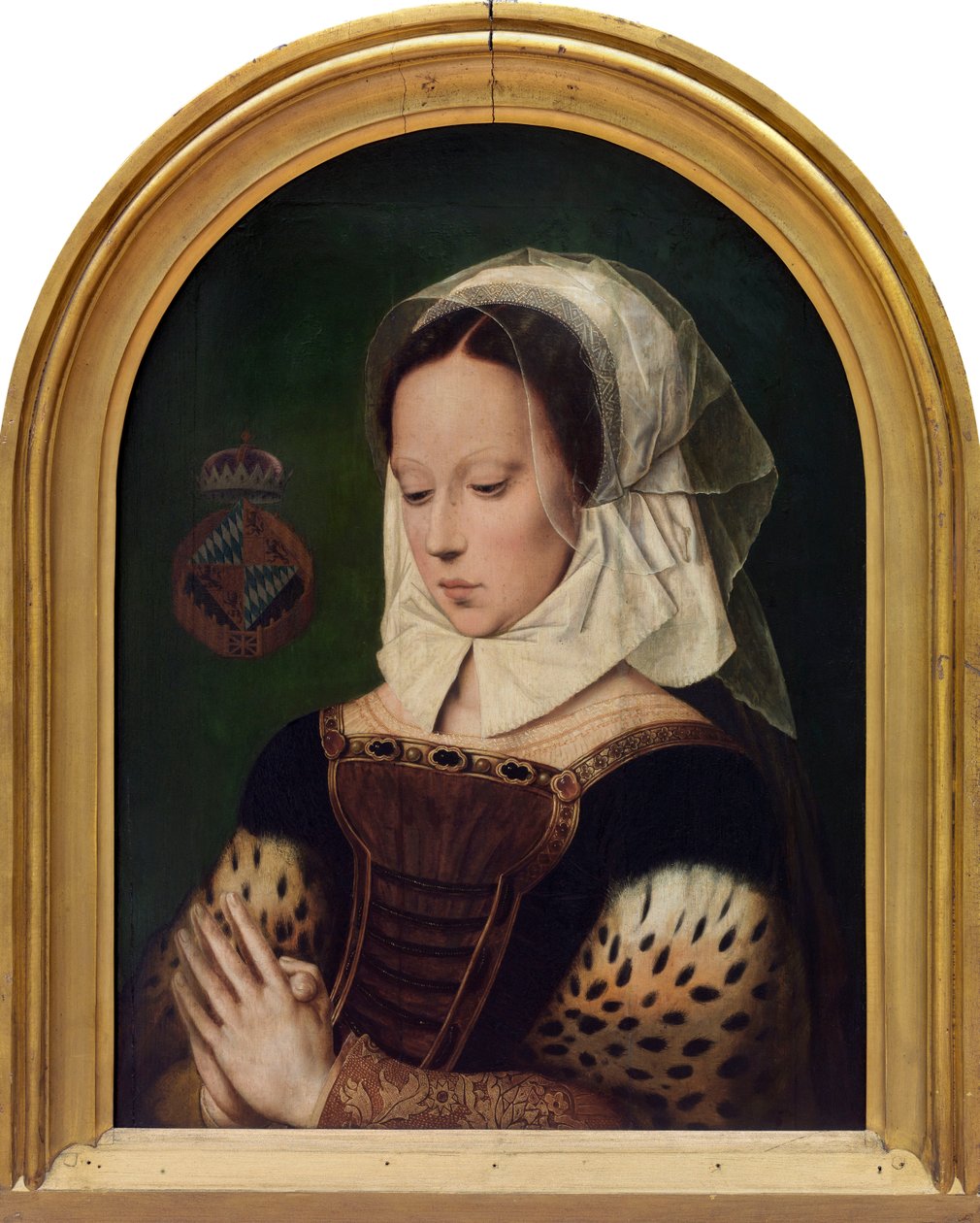Modląca się kobieta (olej na desce) autorstwa Ambrosius (after) Benson