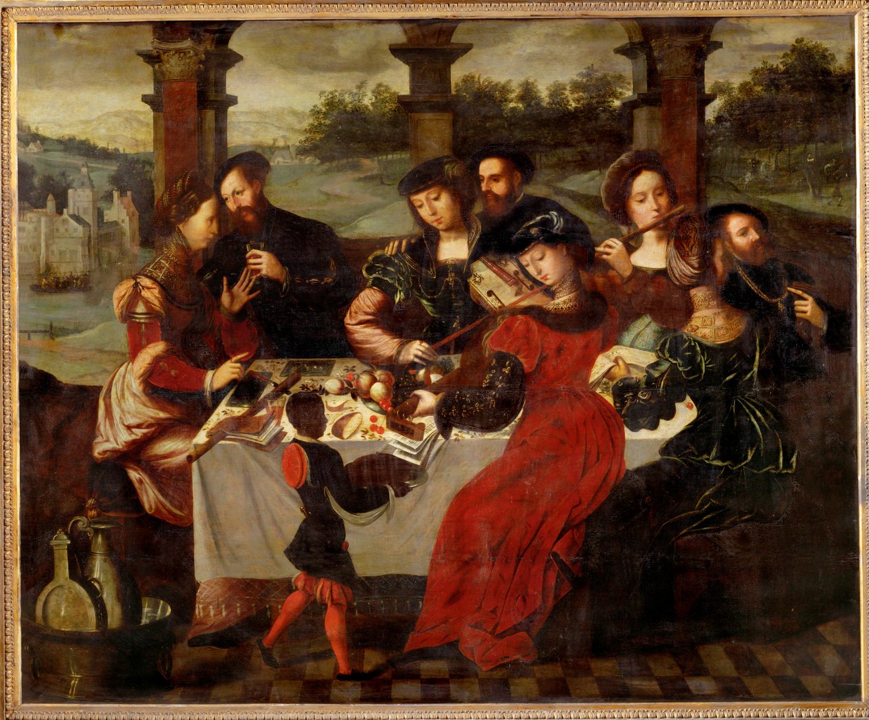 Koncert po posiłku ... autorstwa Ambrosius Benson
