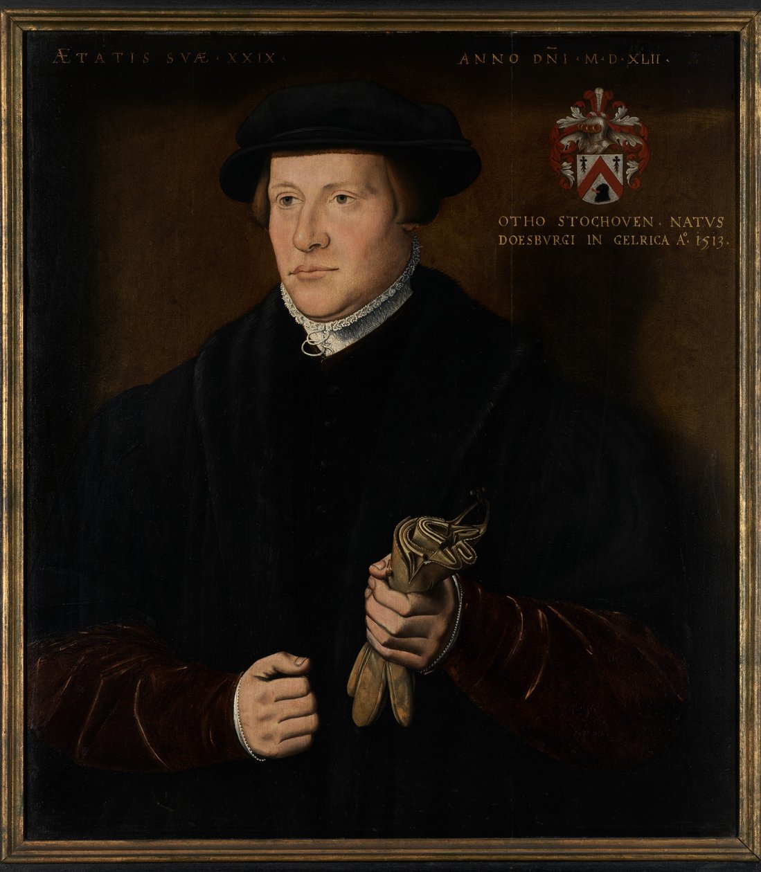 Retrato de Otho Stochoven (óleo sobre painel) polonês autorstwa Ambrosius Benson