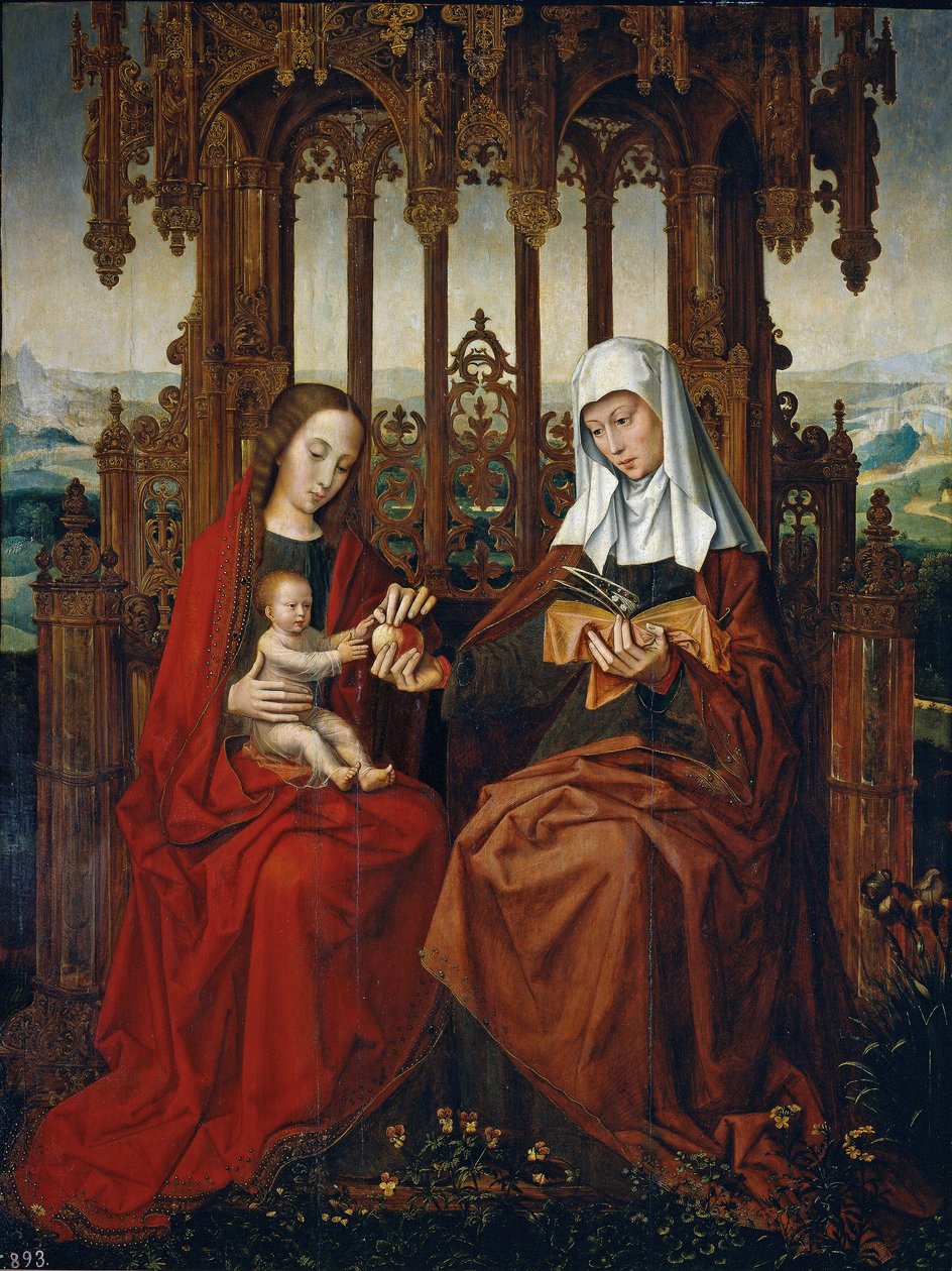 Dziewica i dziecko ze świętą Anną autorstwa Ambrosius Benson
