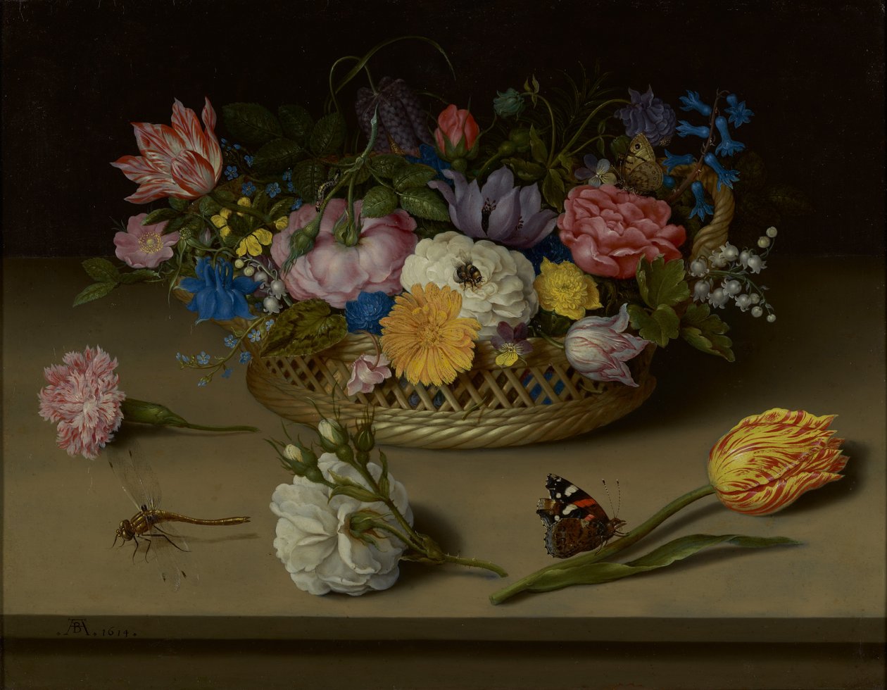 Holenderski: Bloemstilleven Martwa natura kwiatowa autorstwa Ambrosius Bosschaert