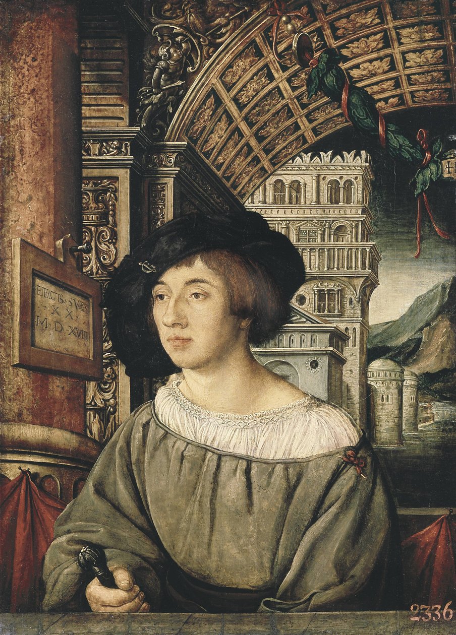 Portret młodego mężczyzny autorstwa Ambrosius Holbein