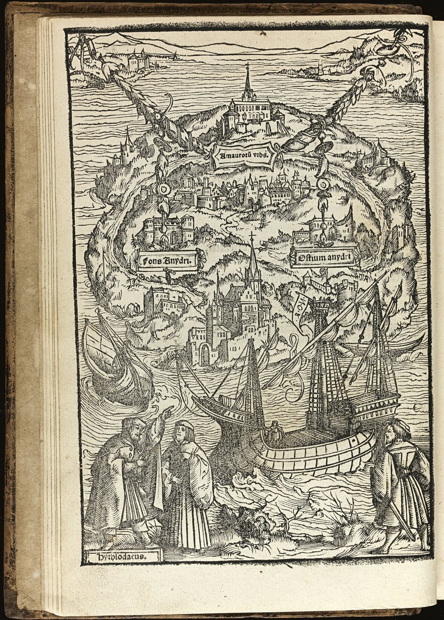 Utopia Thomasa More par Holbeina, Ambrosius (1494-ok. 1520) autorstwa Ambrosius Holbein