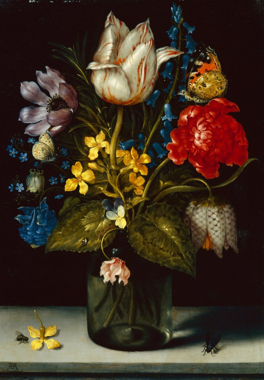 Bukiet Kwiatów (olej na miedzi) autorstwa Ambrosius the Elder Bosschaert