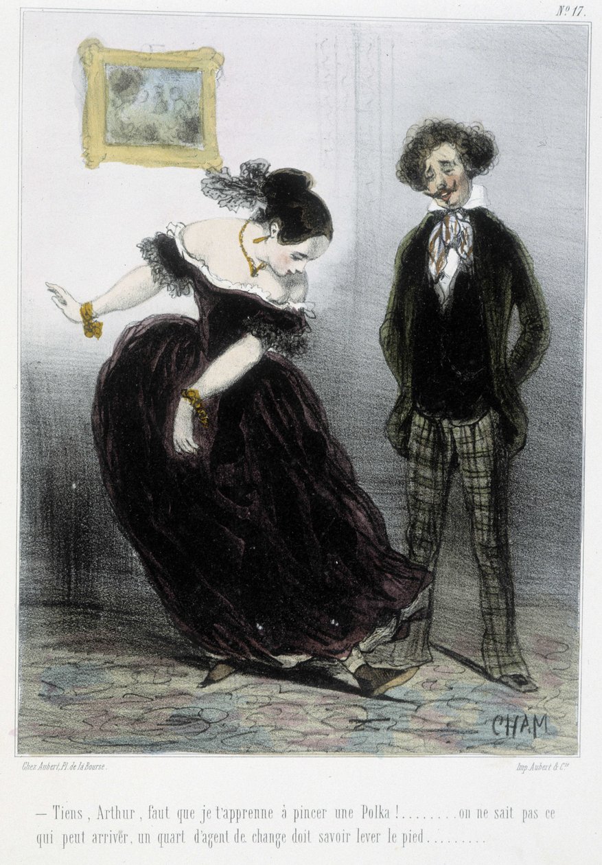 Karykatura - w „Madelinach” Chama, v.1870-1880 autorstwa Amédée de Noé