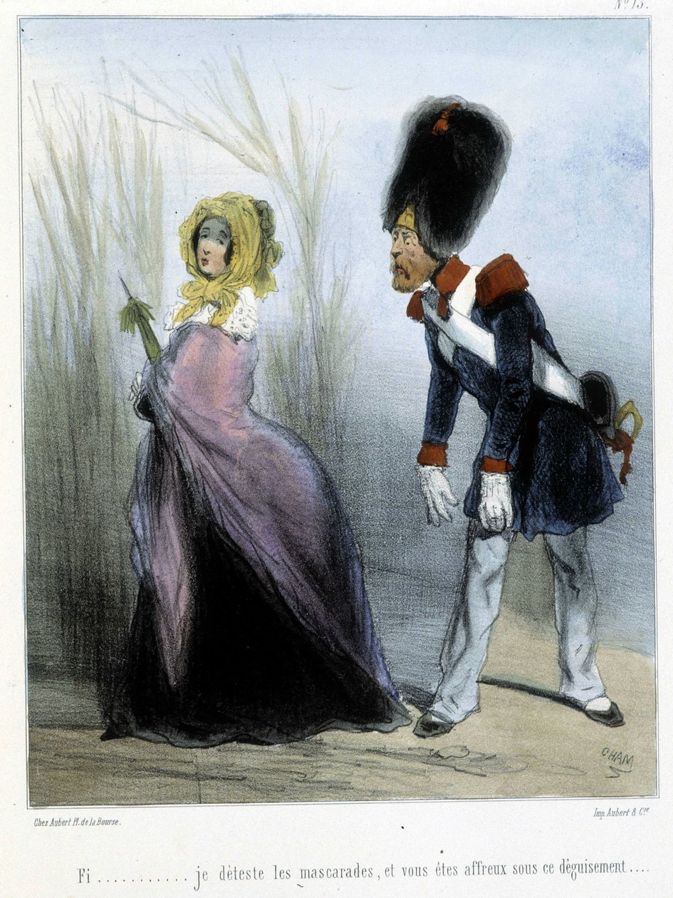 Karykatura - w „Madelinach” Chama, v.1870-1880 autorstwa Amédée de Noé