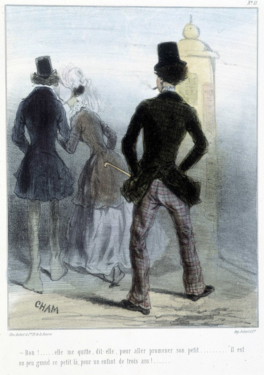 Karykatura - w „Madelinach” Chama, v.1870-1880 autorstwa Amédée de Noé