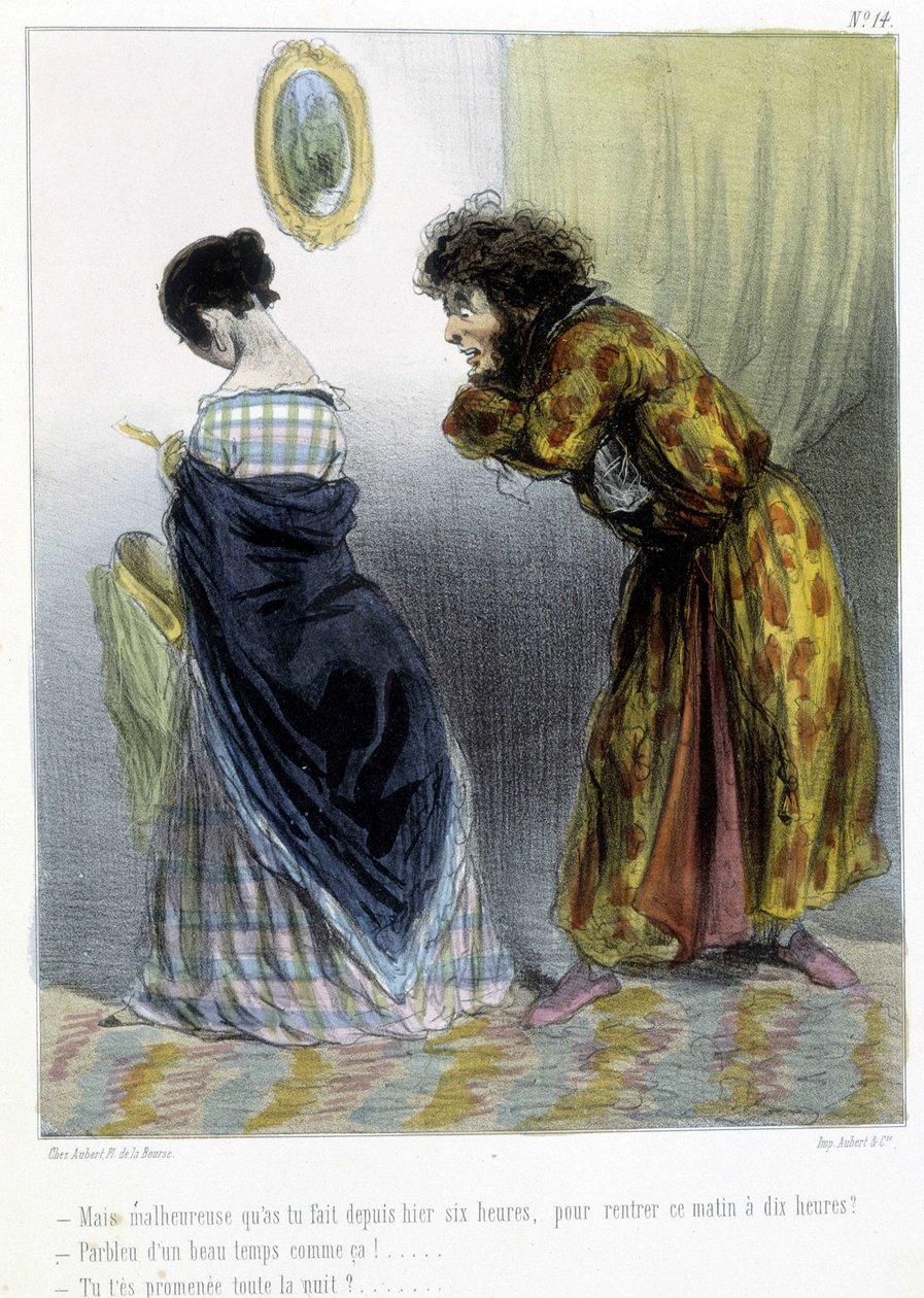 Karykatura - w „Madelinach” Chama, v.1870-1880 autorstwa Amédée de Noé