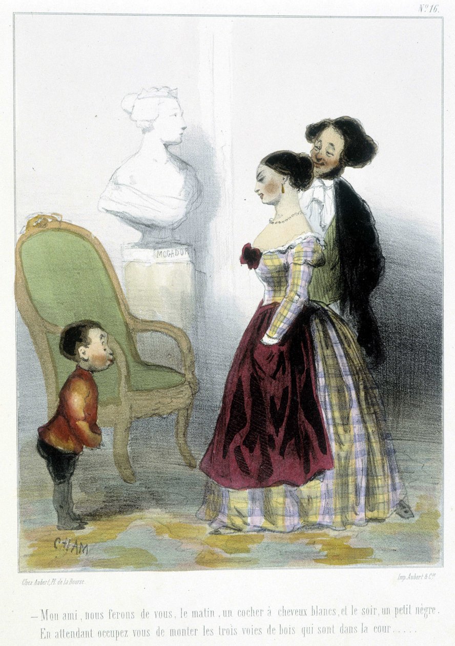 Karykatura - w „Madelinach” Chama, v.1870-1880 autorstwa Amédée de Noé